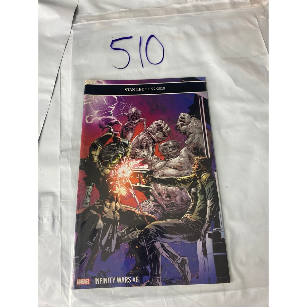 Marvel Infinity Wars 6 Comic Book Stan‎ Lee Tribute 1922 2018